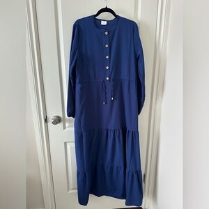 Modanisa Blue Maxi Dress